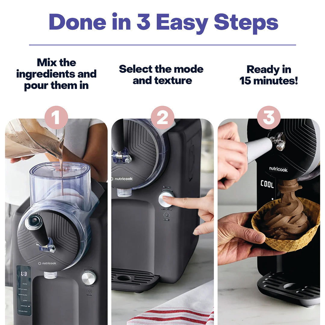 Ice Cream Maker, Slushie, Sorbet & Milkshake