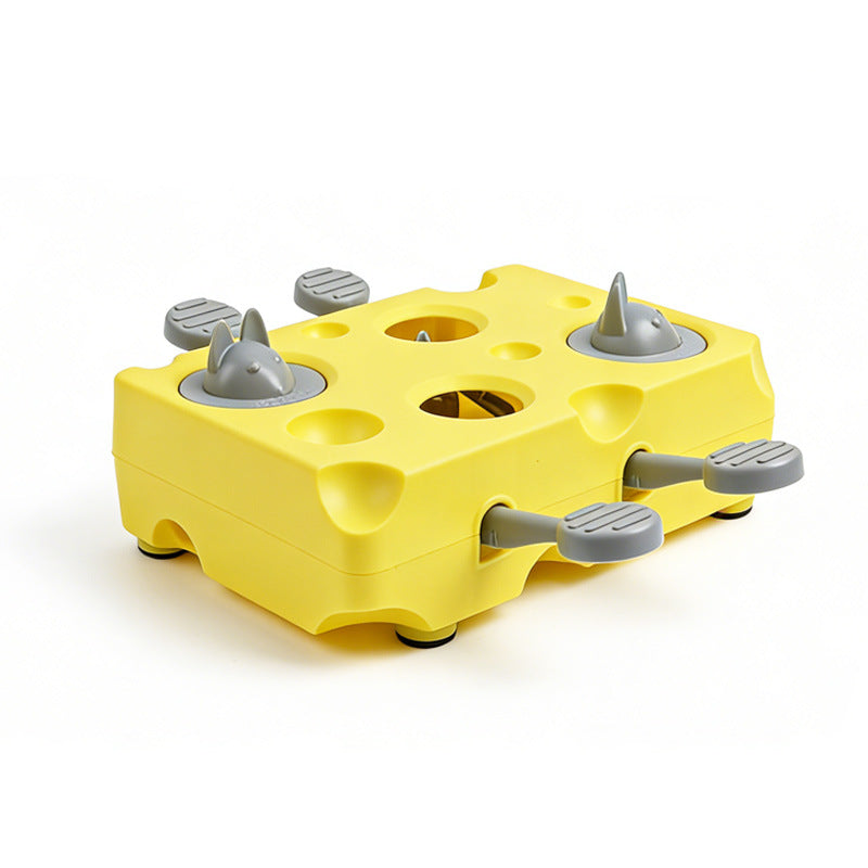 Cheese whack-a-mole toy automatic cat teaser