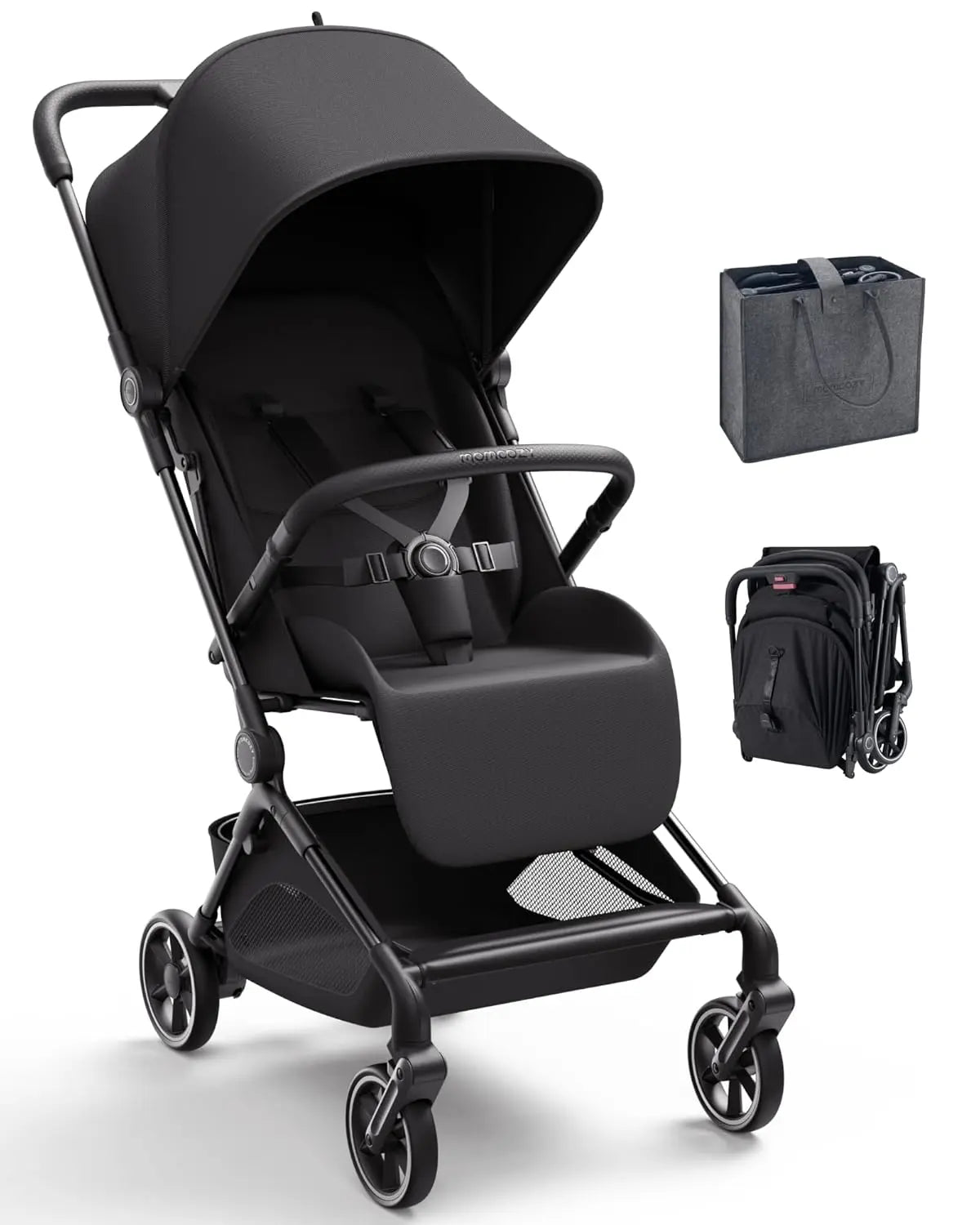 Lightweight Travel Stroller, One Click Fold for Toddlers 6M-3Y, 33L Bottom Storage